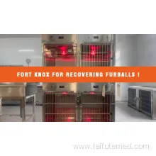 Inpatient Veterinary Care Stainless Steel Cage with Oxygen and Infrared Therapy